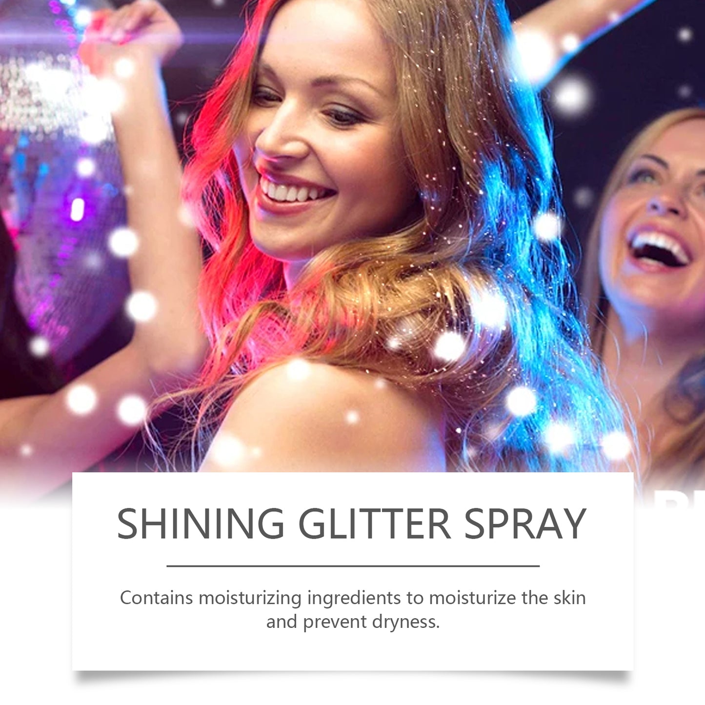 EELHOE Shimmer Spray - Face, Collarbone & Body Highlighter Natural 3D Glow Long-Lasting Sparkle